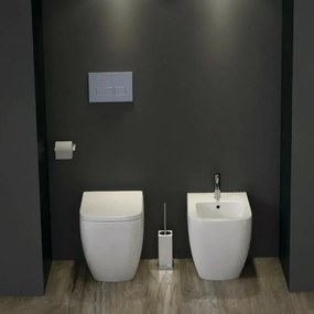 Wc filomuro Rak serie Caroline in ceramica con scarico universale