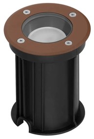 Faretto Carrabile GU10 IP67 - CORTEN con Doppio Pressacavo