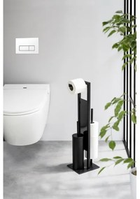 WENKO 25400100 - Scopino WC RIVALTA 18x70 cm nero