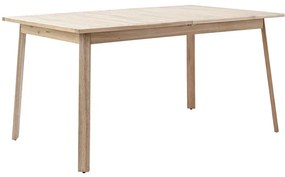 Tavolo allungabile da esterno rettangolare in acacia naturale 4 posti L da 151 a 199x90cm, Solis NATERIAL