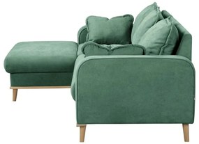 Divano angolare turchese (angolo sinistro) Beata - Ropez