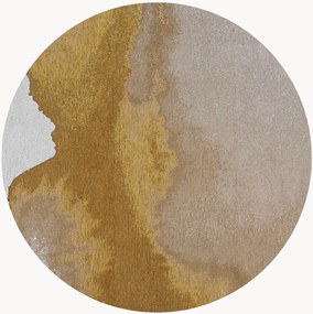 Tappeto rotondo jacquard lavabile da interno-esterno Lagoon