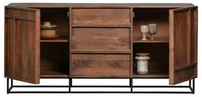 Cassettiera in legno di mango marrone, larghezza 160 cm Forrest - WOOOD