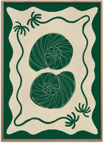 Stampa digitale incorniciata Green Seashell Stories
