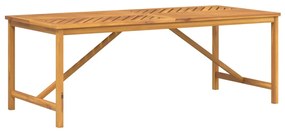 Tavolo da pranzo da giardino 200x90x74 cm legno massello acacia