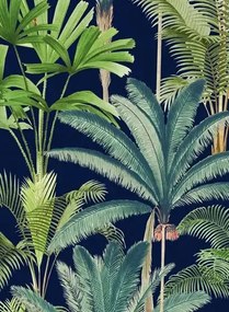 Mindthegap Carta da parati Palmeras - Anthracite