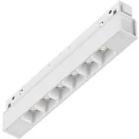 Supporto Lineare Binario On-Off Ego Alluminio Bianco 1 Led 7W 3000K Luce Calda