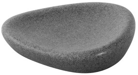 Portasapone Da Appoggio In Poliresina Grigio Effetto Pietra Stone