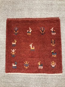 Gabbeh Tappeto persiano 40 x 40 Rosso (Iran) Annodato A Mano