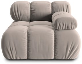 Modulo divano in velluto beige (angolo destro) Bellis - Micadoni Home