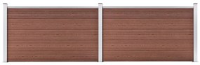 Pannello Di Recinzione İn Wpc 353x106 Cm Marrone /