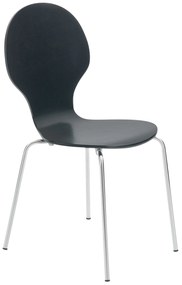 Sedia Impilabile Diego: Design Ergonomico E Comfort Duraturo / Schwarz