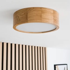 Brilagi - LED RGBW dimmerabile plafoniera CARVALHO 1xE27/15W/230V Wi-Fi rovere Ø 27,5