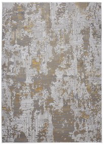 Tappeto moderno grigio con motivo oro Larghezza: 200 cm | Lunghezza: 300 cm