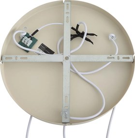 Lampada a sospensione scandinava beige con vetro opalino 3 luci - Polly
