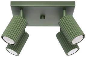 Sollux SL.1621 - Faretto KARBON 4xGU10/10W/230V verde