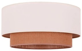 Duolla - Plafoniera BOHO 3xE27/15W/230V diametro 60 cm beige/marrone