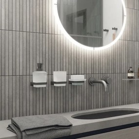 NIMCO MAC 2905831C-T-90-Distributore di sapone a parete e portaspazzolino MAYA 320 mm