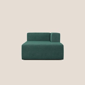 Nettuno modulo chaise longue in morbido tessuto bouclè T07