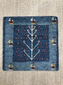 Gabbeh Tappeto persiano 40x40 Blu (Iran) Annodato A Mano
