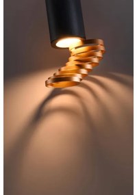 Faretto TUBA 1xGU10/15W/230V nero/rame