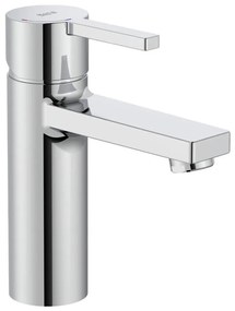 Roca A5A3296C00 - Miscelatore monocomando per lavabo NAIA con piletta, 16,7 cm, cromo lucido