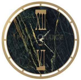 Orologio effetto marmo pregiato mood oro trasparente e venature d'o...