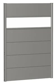 Frangivista con vetro in acciaio metallizzato grigio BIOHORT L 96 x H 137 cm, spessore 44 mm