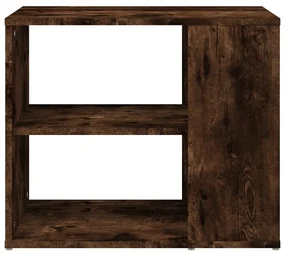 Mobiletto laterale rovere fumo 60x30x50 cm in legno multistrato