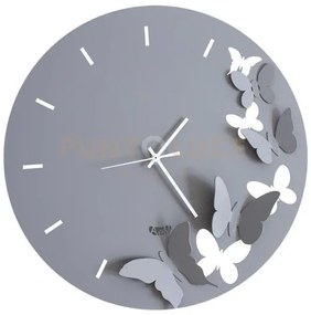 Orologio da parete minimal con farfalle butterfly spring fango in f...