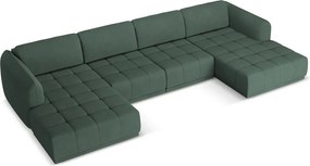 Divano angolare verde Hoku – Makamii