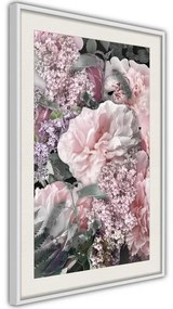 Poster  Floral Life  Cornice Quadri Cornice nera con pass-partout, Larghezza x Altezza Home decor 40x60