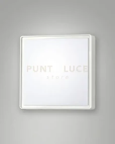 Oban plafoniera bianca attacco e27 l.24x24cm c/sensore 1 luce