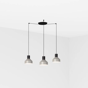 Faro Barcelona Kombo 200  3-light hanging lamp Grigio