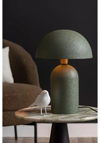 Lampada da tavolo verde con paralume in metallo (altezza 43 cm) Boaz - Leitmotiv