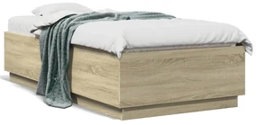 Giroletto luci led rovere sonoma 90x190 cm in legno multistrato