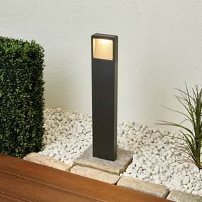 Lampioncino da giardino LEYA Lucande, Nero, Alluminio, Moderno, Lampada LED da esterni