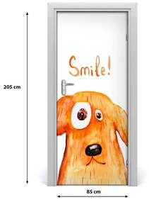 Adesivo per porta Cane 85x205 cm