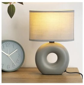 Atmosphera - Lampada da tavolo BARU 1xE14/40W/230V grigio