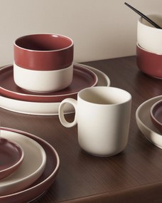 Kave Home - Tazza da caffè Roperta in porcellana beige