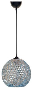 Lampadario su corda  JUTE 1xE27/60W/230V blu