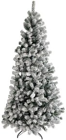 Albero di Natale artificiale innevato bianco H 180 cm x Ø 110 cm