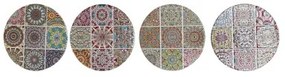 Sottopentola Home ESPRIT Sughero Dolomite 20 x 20 x 0,7 cm Mandala (4 Unità)