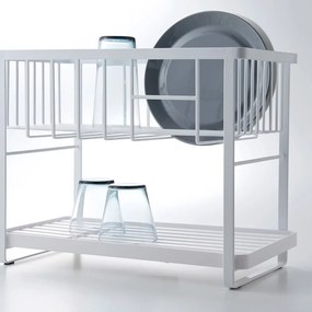 Vassoio di raccolta in metallo a due livelli Tower - YAMAZAKI