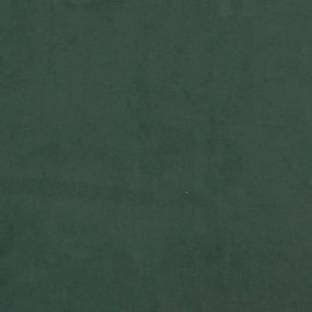 Giroletto con Testiera Verde Scuro 140x190 cm in Velluto