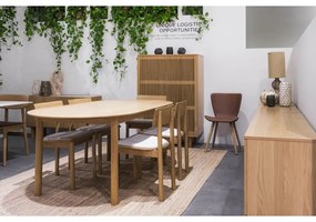 Tavolo da pranzo pieghevole con piano in rovere decorato in colore naturale 100x190 cm Gallina - Unique Furniture