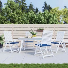 Cuscini Per Sedia 4 Pz Blu Reale 40x40x3 Cm İn Tessuto Oxford /