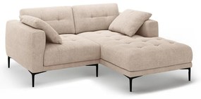 Divano angolare marrone chiaro (con penisola a destra/con chaise lounge) Bemy – Micadoni