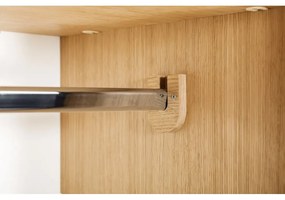 Armadio bianco in rovere 80x190 cm Flora - Woodman