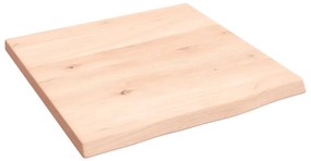 Ripiano a parete 40x40x2 cm legno massello rovere non trattato